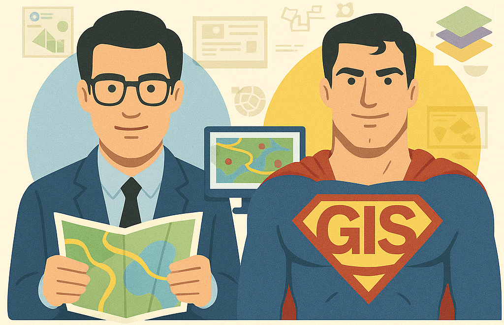 Map vs GIS