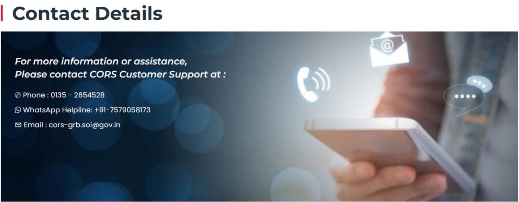 SOP CORS Registration Image6